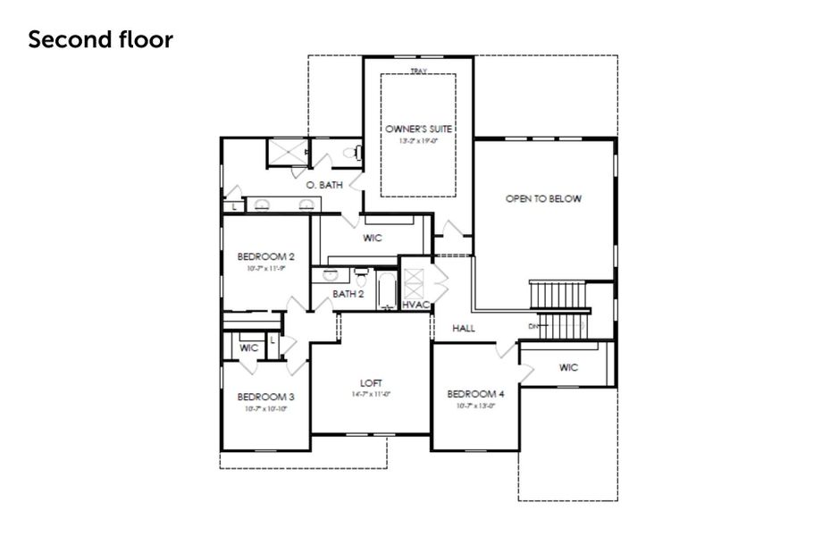 2D floor plan layout for the Newlyn by Pulte Homes in Windsor Court, Fayetteville, GA (Image 4). 2D floor plan layout for the Newlyn by Pulte Homes in Windsor Court, Fayetteville, GA (Image 4).