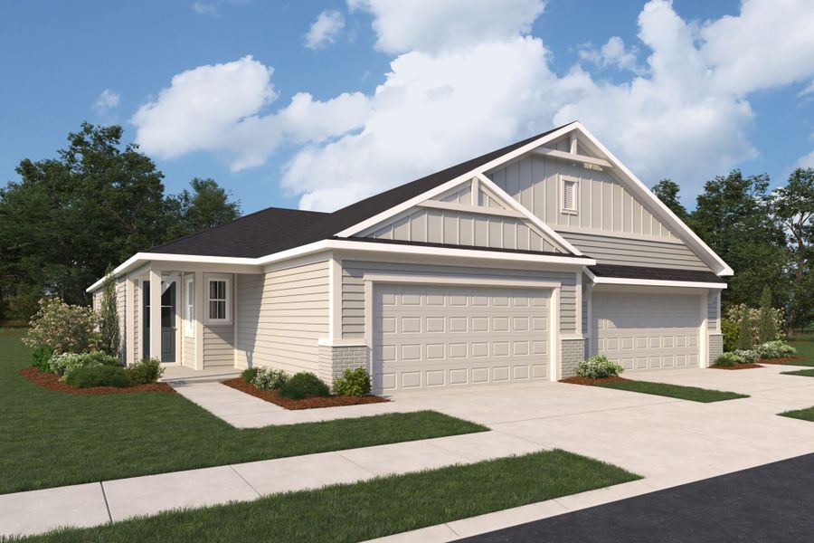 Representative exterior photo of a completed home built from the Breeze by Mattamy Homes in RiverTown, St. Johns, FL (Image 3). Representative exterior photo of a completed home built from the Breeze by Mattamy Homes in RiverTown, St. Johns, FL (Image 3).