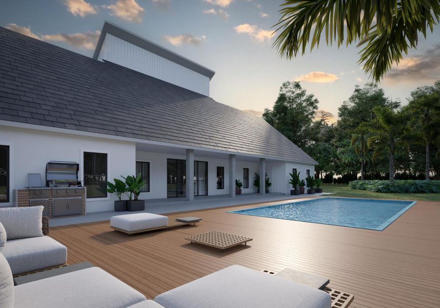 Exterior details and patio area of a home in , Loxahatchee (Image 2).