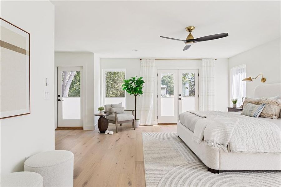 Furnished interior view inside a new home in , Atlanta (Image 16).