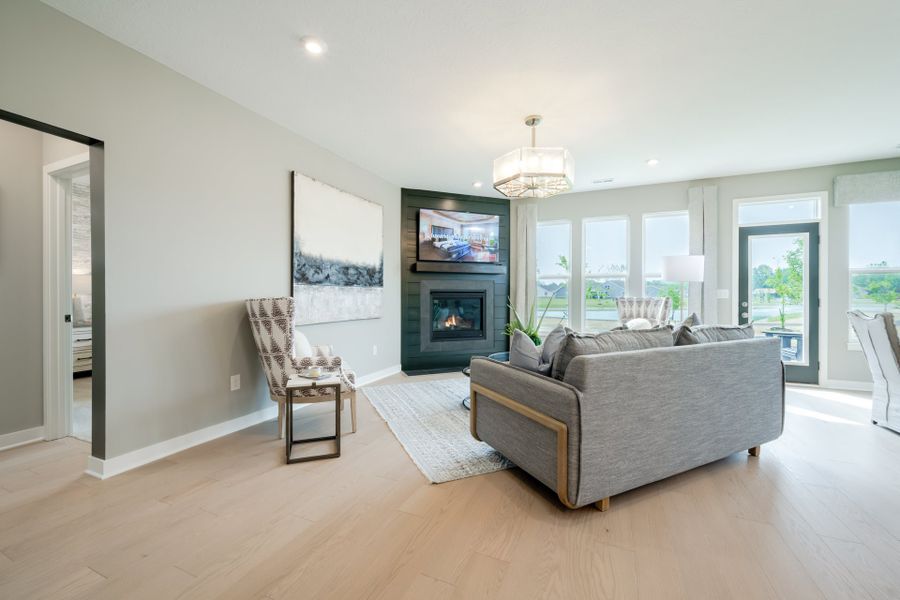 Representative furnished interior of a home built from the Amelia by Fischer Homes in Easton Park, Dallas (Image 53).