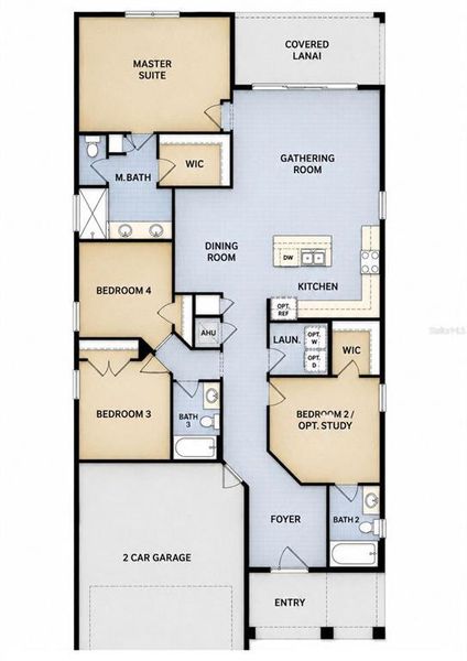2D floor plan layout of this home in Summerbrooke, Mount Dora, FL (Image 5). 2D floor plan layout of this home in Summerbrooke, Mount Dora, FL (Image 5).