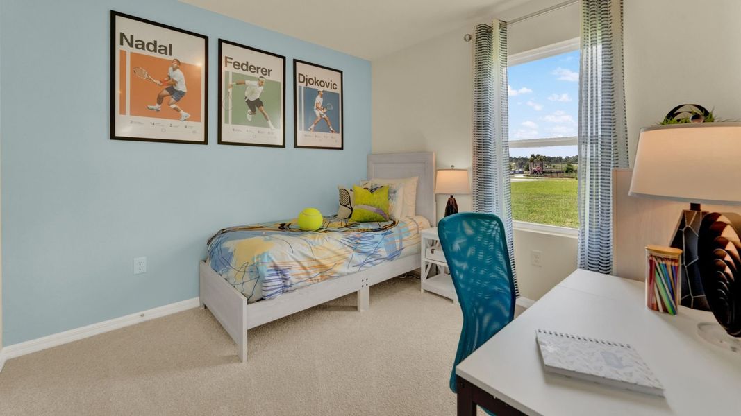 Representative furnished interior of a home built from the Baldwin by D.R. Horton in Crossroads at Kelly Park, Apopka (Image 15).