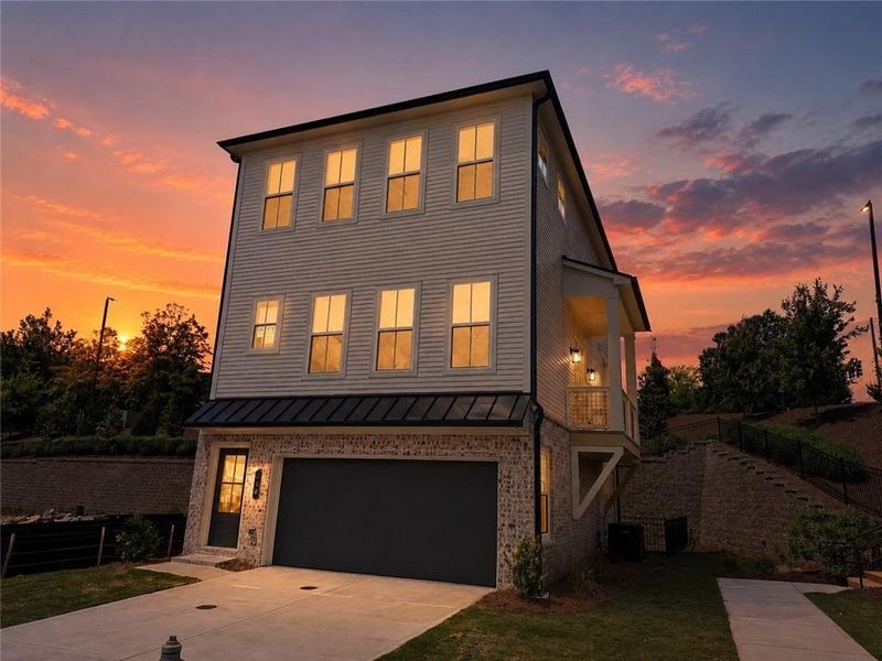 Front exterior of a new home in , Alpharetta, GA, highlighting curb appeal (Image 1). Front exterior of a new home in , Alpharetta, GA, highlighting curb appeal (Image 1).