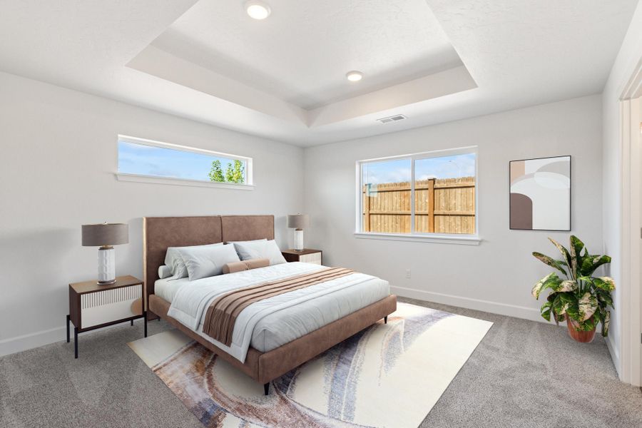 Furnished interior view inside a new home in IronHorse, Prineville (Image 5). Furnished interior view inside a new home in IronHorse, Prineville (Image 5).