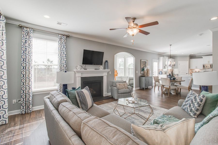 Furnished interior view inside a new home in Bluefield, Lexington (Image 10). Furnished interior view inside a new home in Bluefield, Lexington (Image 10).
