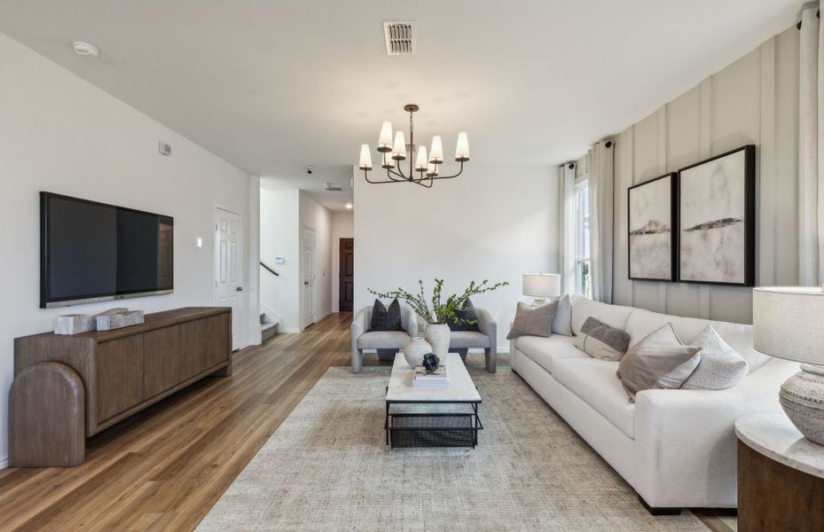 Representative furnished interior of a home built from the Enloe by Centex in Cottonwood Creek, Howe (Image 26).