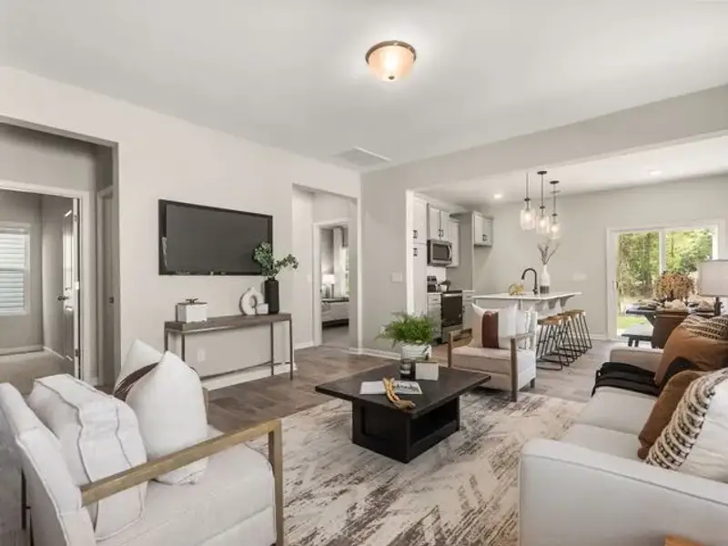Representative furnished interior of a home built from the Canterbury by True Homes in The Retreat at Reedy Fork Ranch, Greensboro (Image 14).
