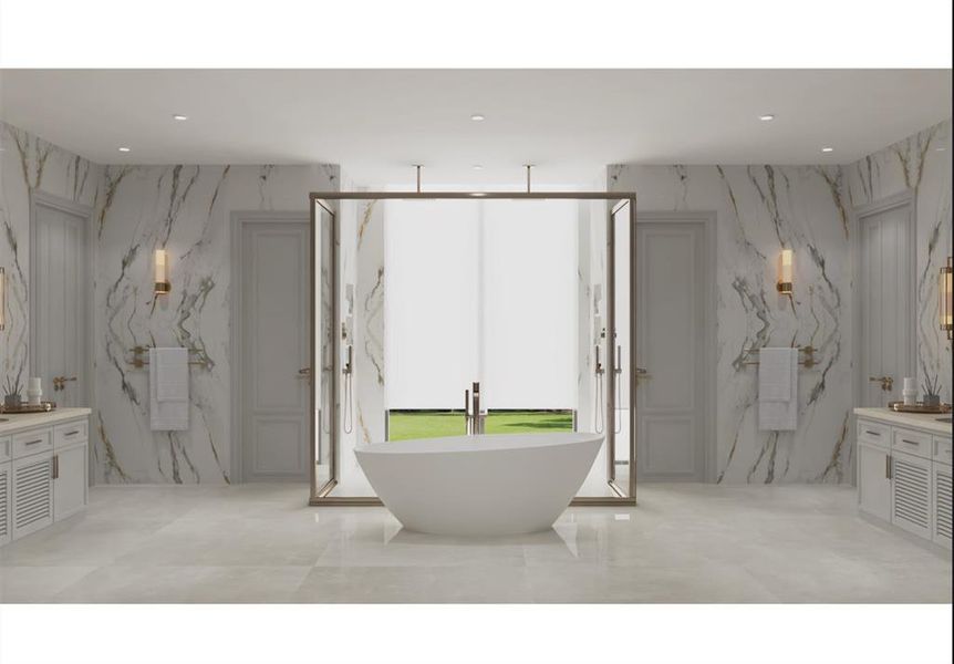 Furnished interior view inside a new home in , Frisco (Image 10).