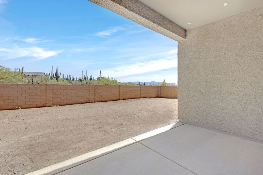 Exterior details and patio area of a home in Saguaro Reserve II, Marana (Image 2). Exterior details and patio area of a home in Saguaro Reserve II, Marana (Image 2).