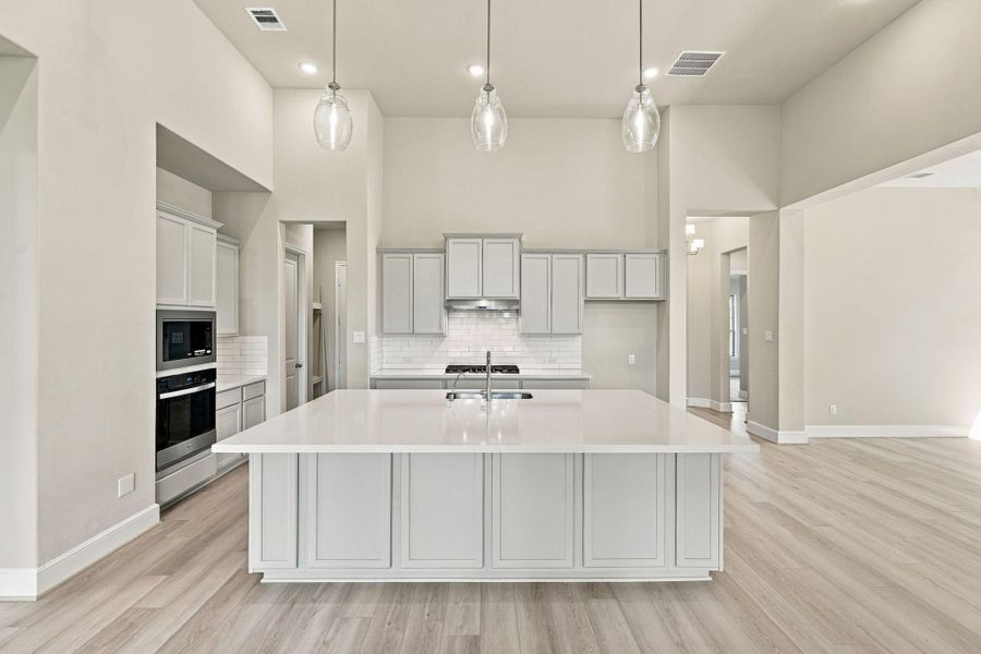 Furnished interior view inside a new home in Coastal Point, League City (Image 7).