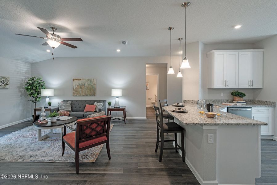Furnished interior view inside a new home in , Jacksonville (Image 28).