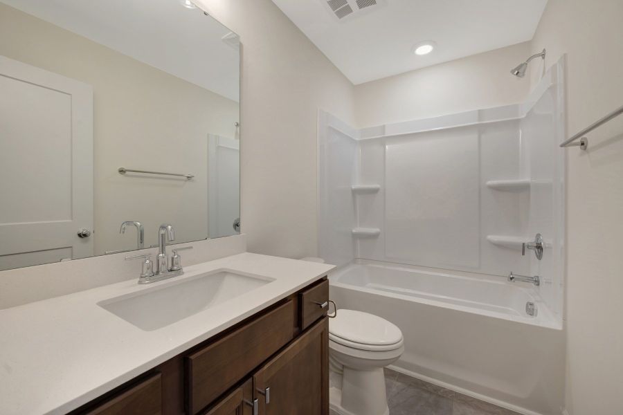Furnished interior view inside a new home in Townes on Leesville, Durham (Image 9).