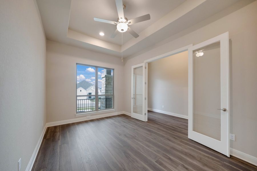Representative unfurnished interior of a home built from the The Davinci by Whitestone Custom Homes in Johnson Ranch, Bulverde (Image 23).
