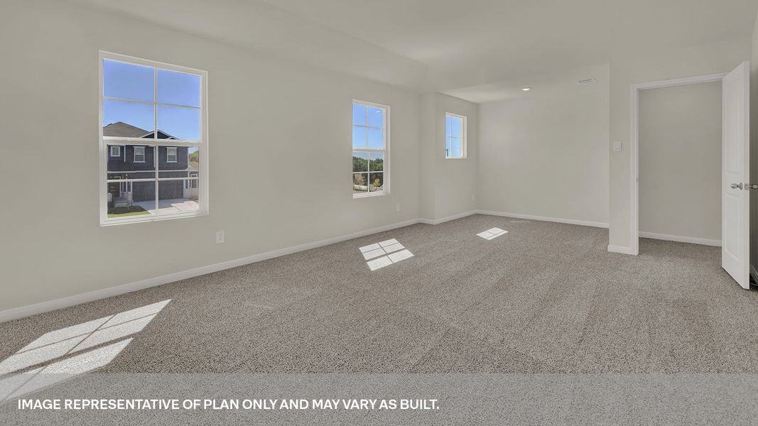 Spacious, unfurnished interior of a new home in Paramount, Kyle (Image 20).