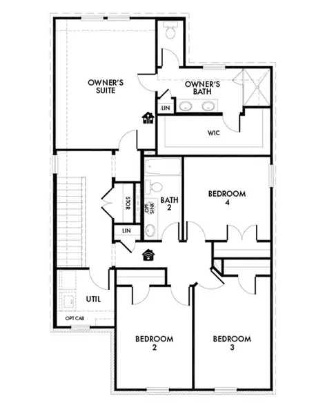 2D floor plan layout for the Mulberry by Impression Homes in Keeneland, Aubrey, TX (Image 4). 2D floor plan layout for the Mulberry by Impression Homes in Keeneland, Aubrey, TX (Image 4).