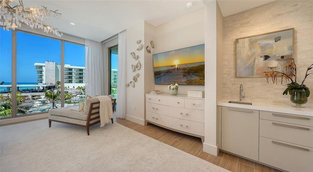 Furnished interior view inside a new home in , Longboat Key (Image 43). Furnished interior view inside a new home in , Longboat Key (Image 43).