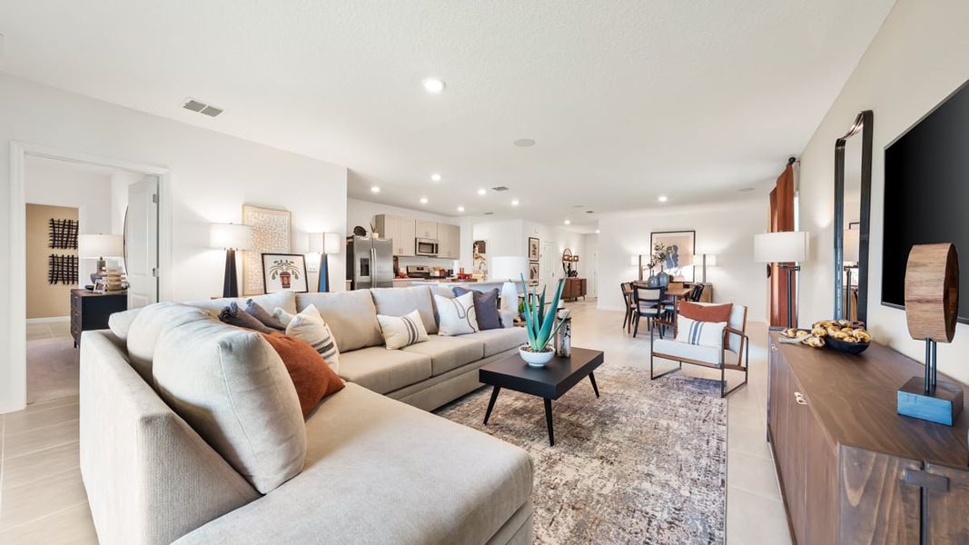 Representative furnished interior of a home built from the Magnolia by Taylor Morrison in Brookland Park, Auburndale (Image 6).