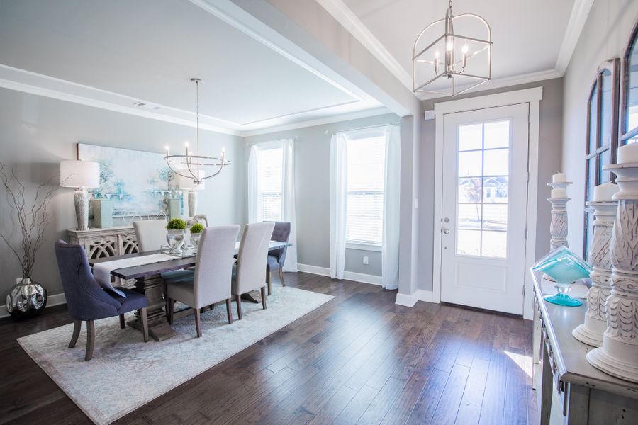 Representative furnished interior of a home built from the Worthington by Grant & Co in White Oak, Arlington (Image 29).