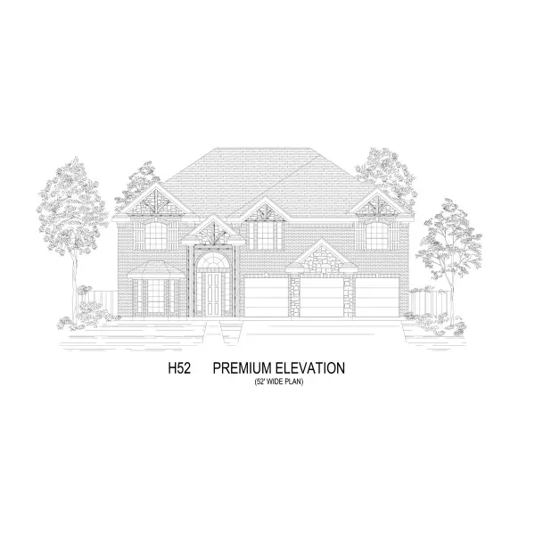 Representative rendering of the exterior for the Boston 2F (w/Media) by First Texas Homes (Image 4).
