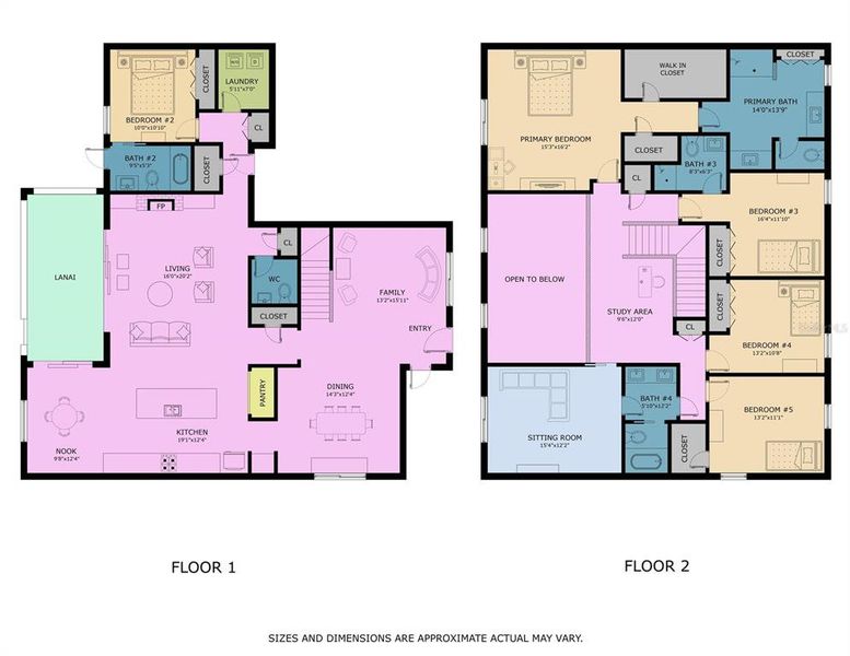 2D floor plan layout of this home in , Lakewood Ranch, FL (Image 5).