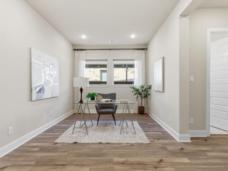 Flex Space staged as an Office