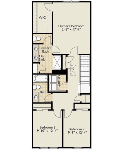 2D floor plan layout of this home in Miller Park, Greenville, SC (Image 4).