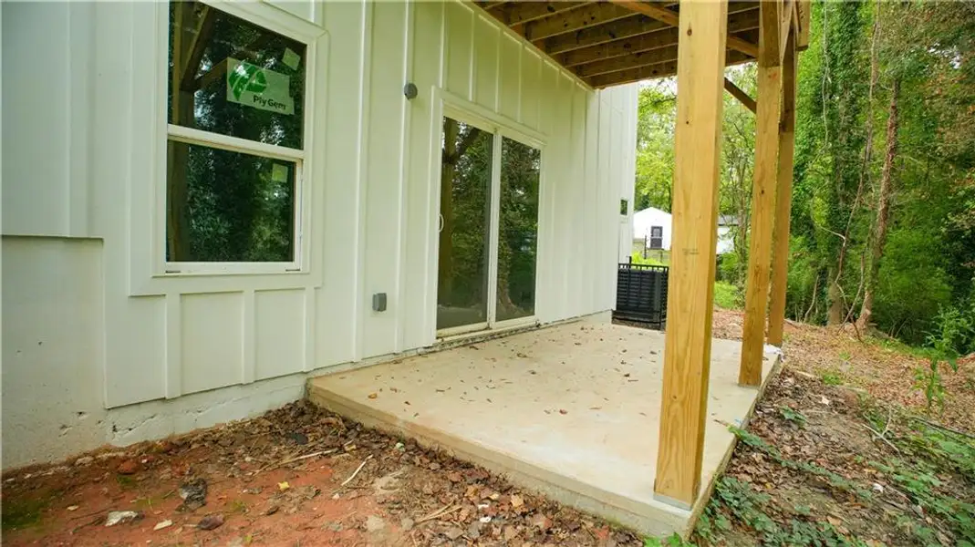 Exterior details and patio area of a home in , Atlanta (Image 13).