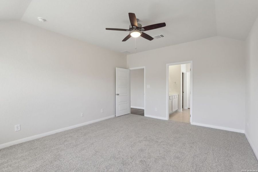 Spacious, unfurnished interior of a new home in Legendary Trails - Classic Series, Cibolo (Image 24).