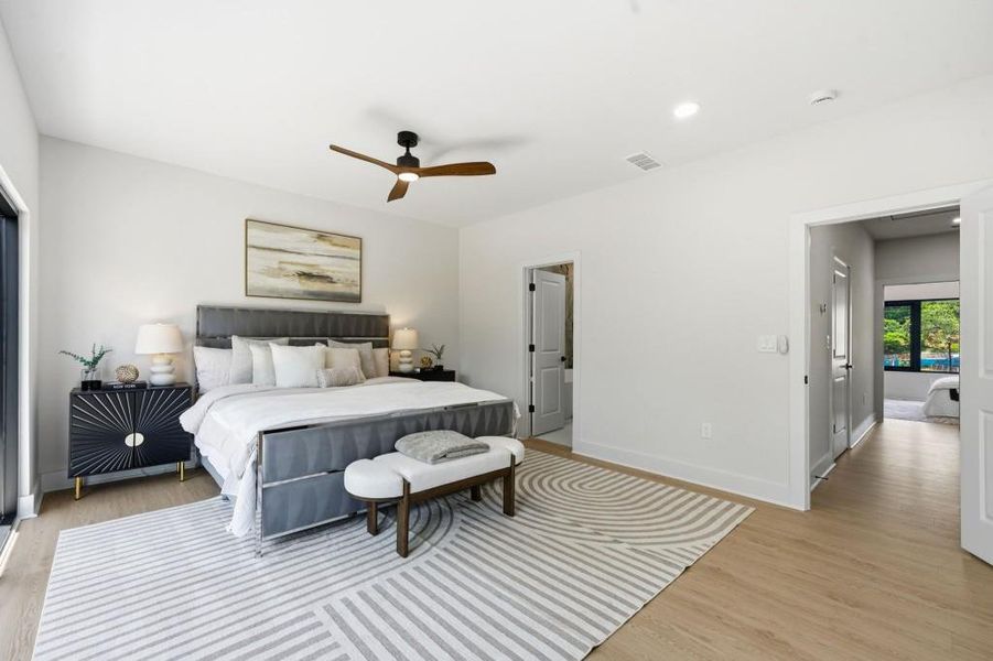 Furnished interior view inside a new home in , Decatur (Image 41).