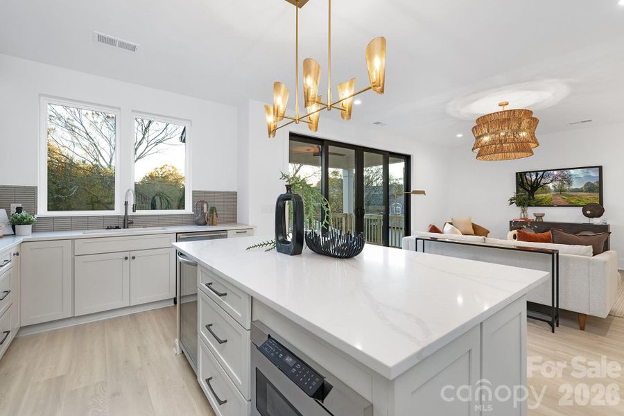 Furnished interior view inside a new home in , Charlotte (Image 14).