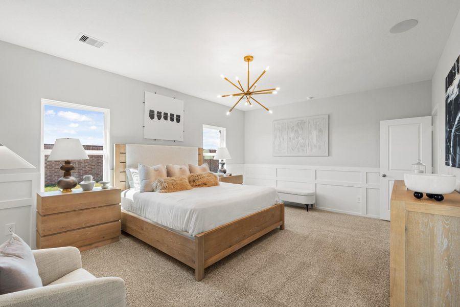 Furnished interior view inside a new home in Newport Pointe, Crosby (Image 17).