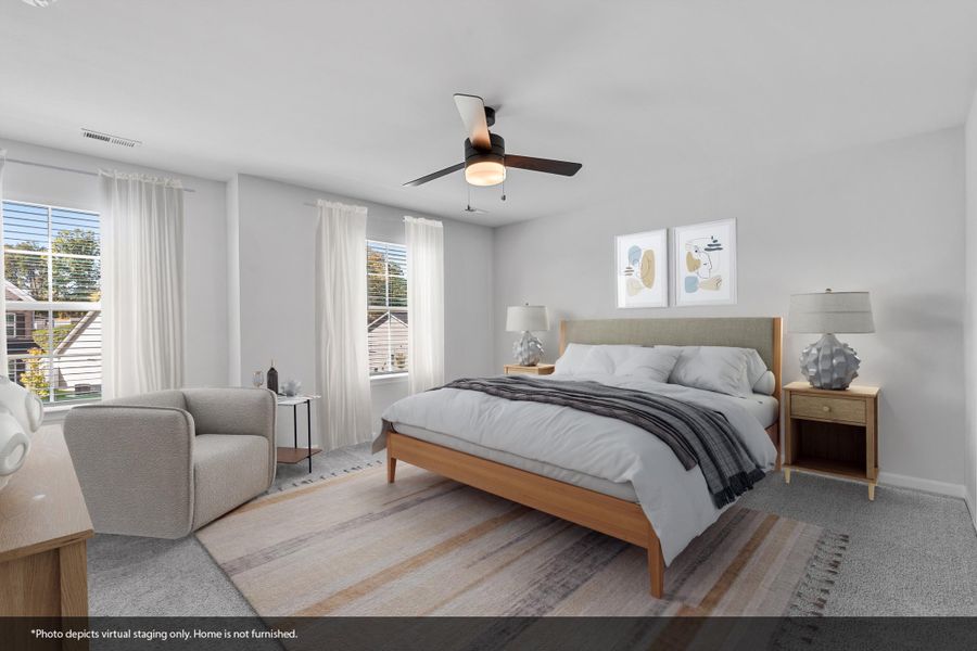 Furnished interior view inside a new home in Watkins Landing, Kernersville (Image 10).
