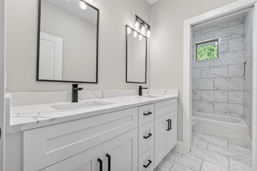 Furnished interior view inside a new home in , Houston (Image 12).