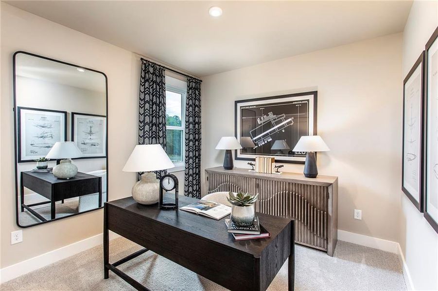 Furnished interior view inside a new home in Easton Walk, Lawrenceville (Image 11). Furnished interior view inside a new home in Easton Walk, Lawrenceville (Image 11).