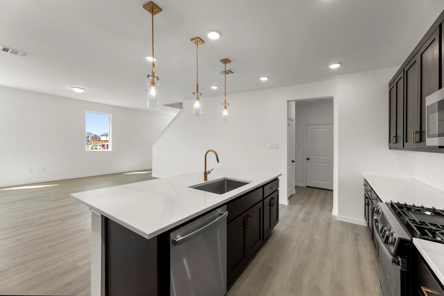 Open Kitchen-Living Room featuring the Oxford Collection