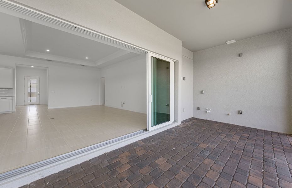 Spacious lanai with serene views