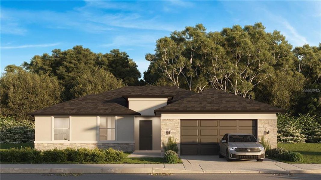 Front exterior of a new home in Palm Coast, Palm Coast, FL, highlighting curb appeal (Image 1). Front exterior of a new home in Palm Coast, Palm Coast, FL, highlighting curb appeal (Image 1).