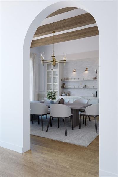 Furnished interior view inside a new home in , Dallas (Image 14).