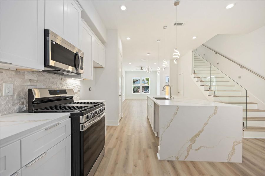 Furnished interior view inside a new home in , Houston (Image 8). Furnished interior view inside a new home in , Houston (Image 8).