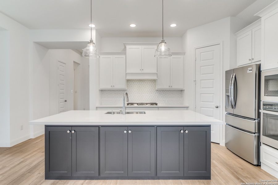 Furnished interior view inside a new home in , New Braunfels (Image 7).