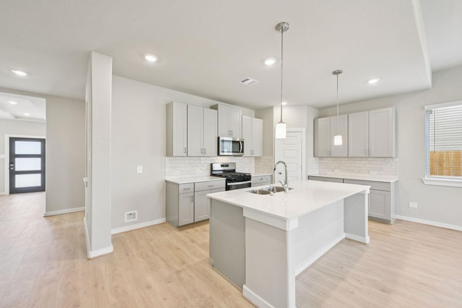 Photo is not of the actual home, but is an inspirational photo of builder’s model home and may depict options, furnishings, and/or decorator features that are not included