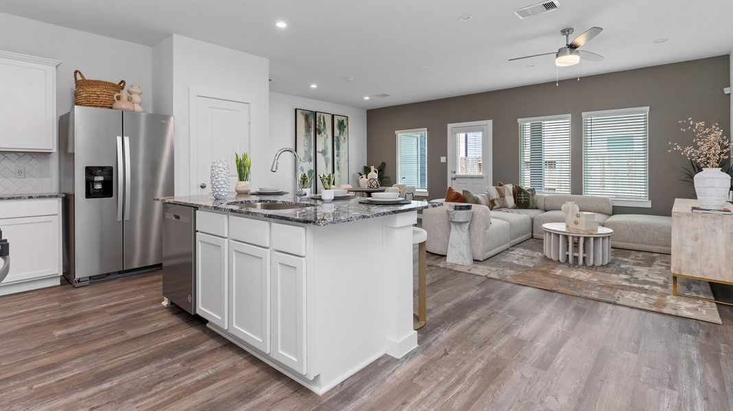 Representative furnished interior of a home built from the BOXWOOD by D.R. Horton in Legacy Village, Houston (Image 4).