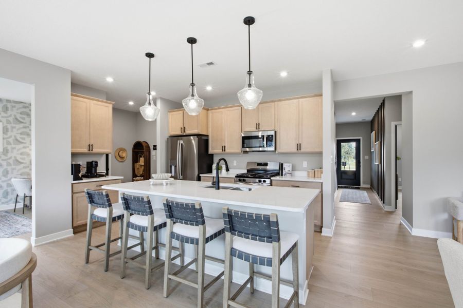 Representative furnished interior of a home built from the Jensen by Fischer Homes in Twin Lakes, Hoschton (Image 10).