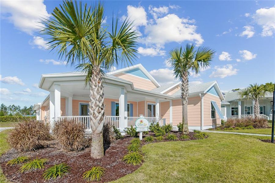 Front exterior of a new home in , Lady Lake, FL, highlighting curb appeal (Image 17).