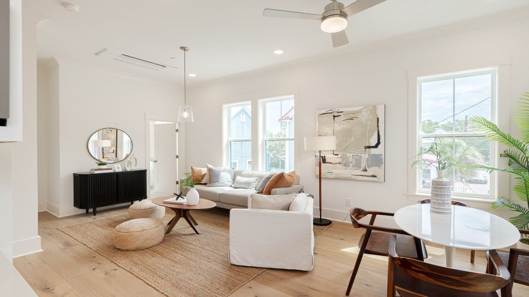 Representative furnished interior of a home built from the Ashford by DRB Homes in Grants Court, Charleston (Image 13).