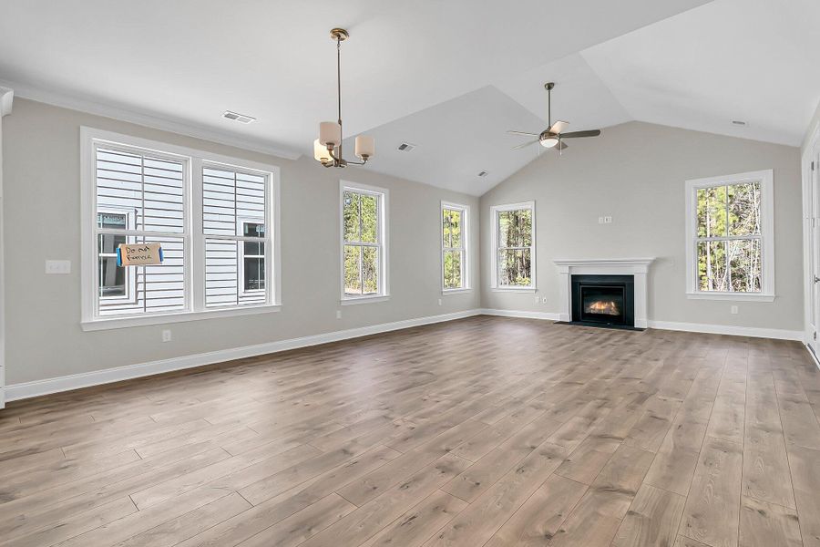 Spacious, unfurnished interior of a new home in Tidewater at Lakes of Cane Bay, Summerville (Image 17).