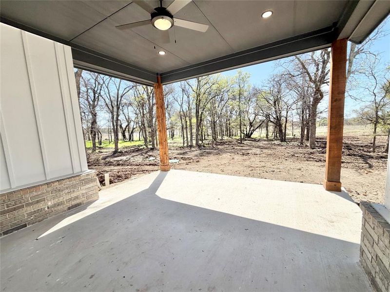 Huge covered backyard to sit and enjoy nature!