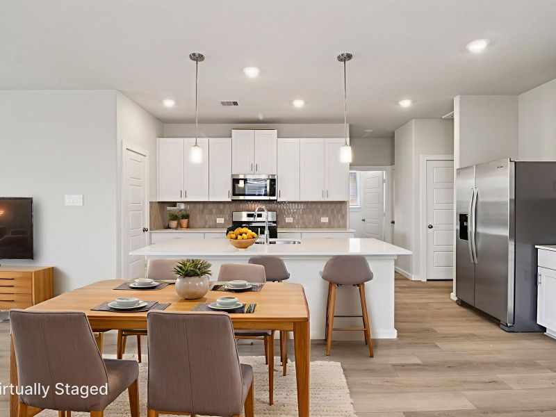 Furnished interior view inside a new home in Sanford Farms - Traditional Series, Waller (Image 3).