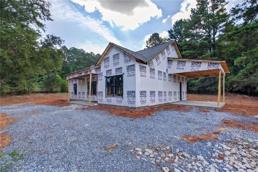 In-progress construction of a new home in , Cedartown, GA (Image 30).